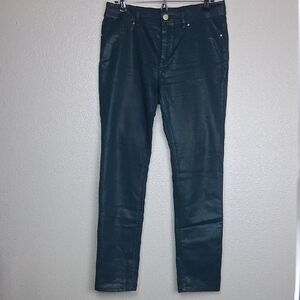 Chicos Platinum Womens Green Size 0.5 Pants